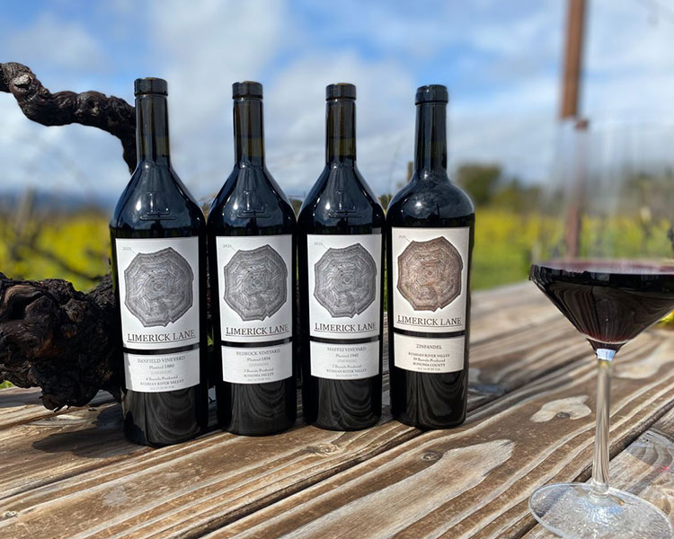 Four Bottles of Limerick Lane Zinfandel